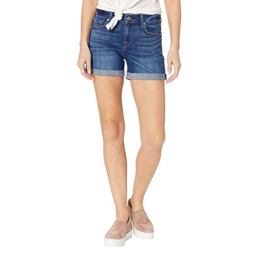 💙EVEREVE 7FAM Rolled Denim Shorts 💙